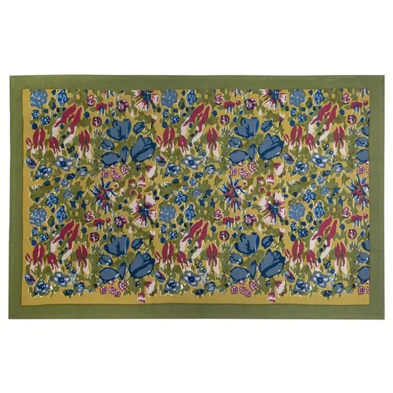 Jardin Blue & Vert Tea Towel