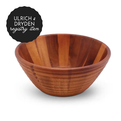 *REGISTRY ITEM: Bee Hive Wood Salad Bowl*