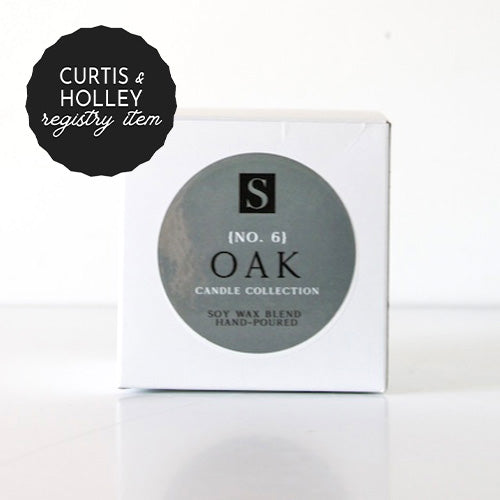 *REGISTRY ITEM: Sophie’s Signature Candle - Oak*