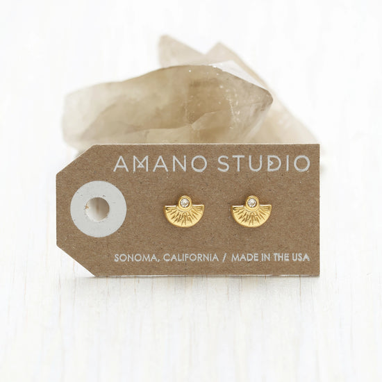 Crystal Sunset Stud Earrings