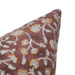 Burgundy + Mustard Block Print Pillow