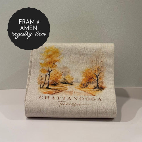 *REGISTRY ITEM: Fall Scene Tea Towel*
