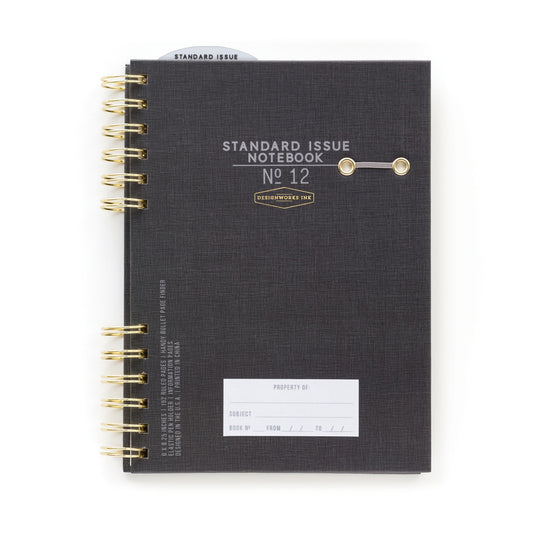 No. 12 Black Standard Issue Notebook