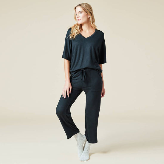 Black Dream Jersey Lounge Set