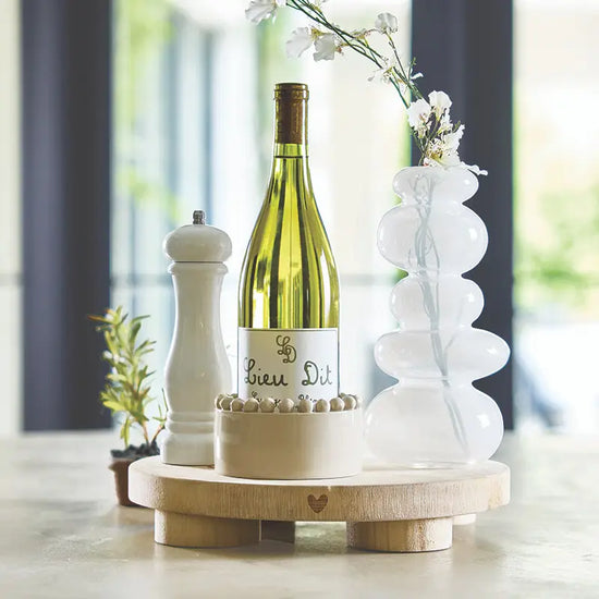 White Lacquer Wood Pepper Mill
