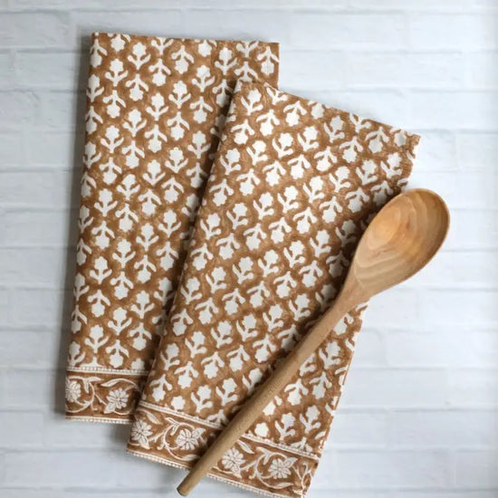 Charlotte Caramel Kitchen Towel