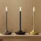Black Portable Rechargeable Candle Lamp