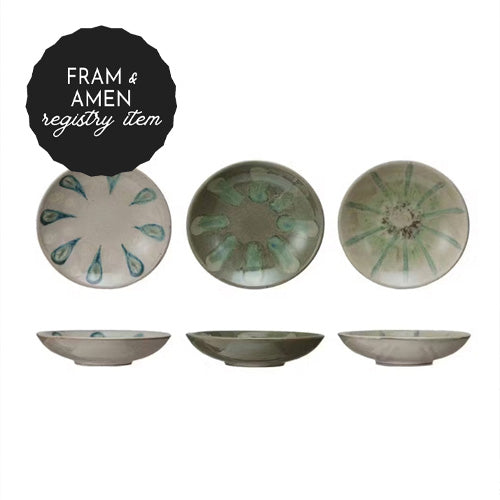 *REGISTRY ITEM: Assorted Hand-Painted Low Bowl