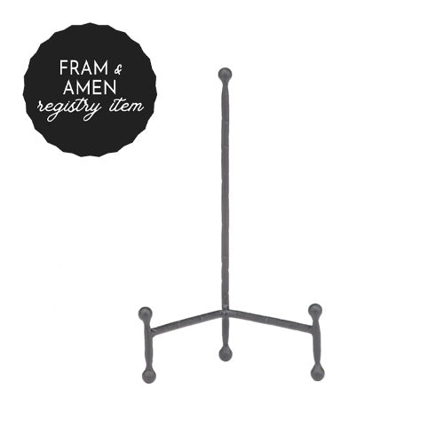 *REGISTRY ITEM: Medium Black Tripod Easel*