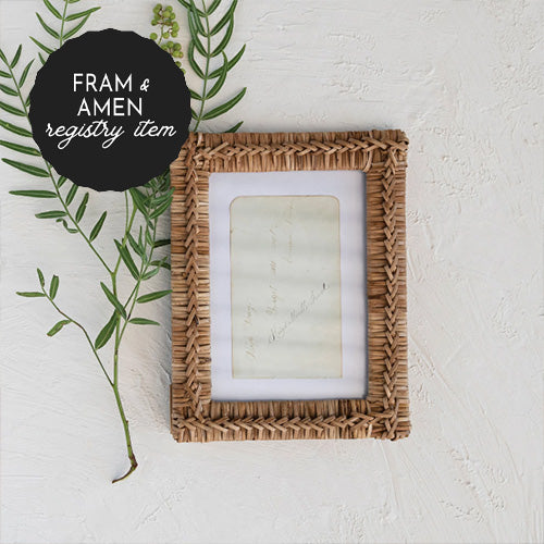 *REGISTRY ITEM: Natural Rattan Frame*
