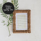 *REGISTRY ITEM: Natural Rattan Frame*
