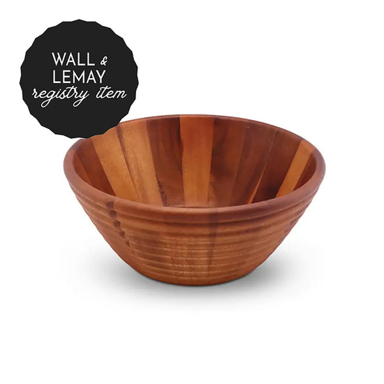 *REGISTRY ITEM: Bee Hive Wood Salad Bowl*