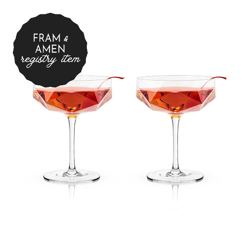 *REGISTRY ITEM: S/2 Faceted Crystal Coupes*