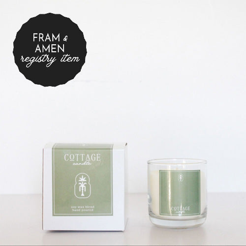 *REGISTRY ITEM: Cottage Large Glass Candle*