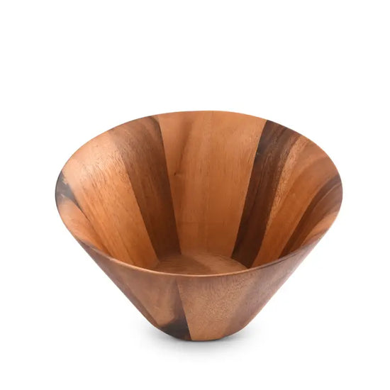 Large Straight Side Wooden Salad Bowl