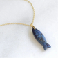 Lapis Gemstone Fish Necklace