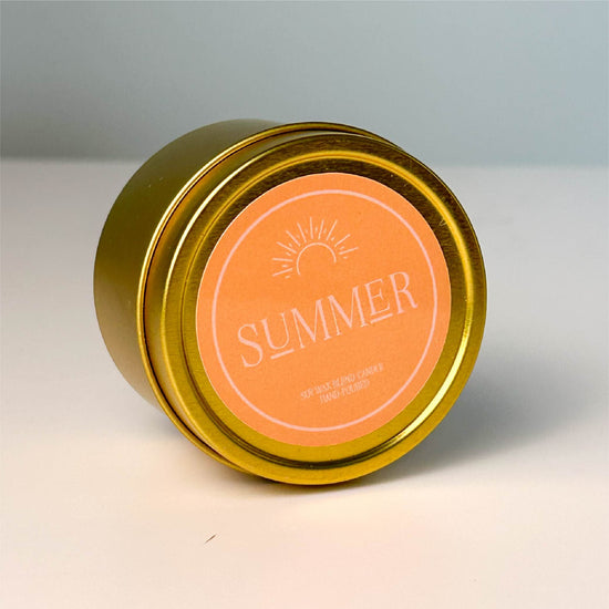 Summer Gold Tin Candle