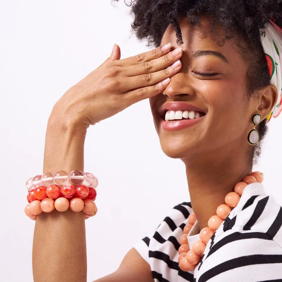 Coral Cece Large Resin Bracelet