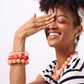 Coral Cece Large Resin Bracelet