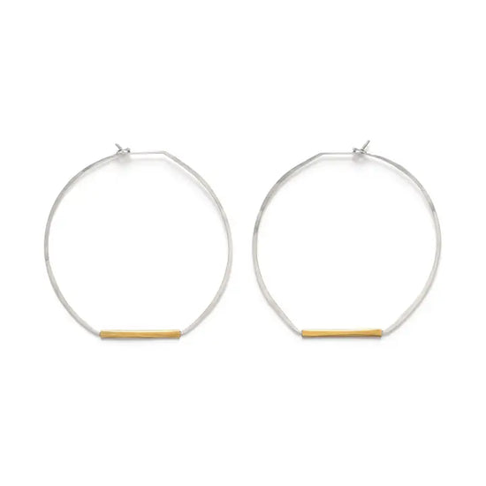 Mixed Metal Hoops