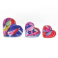 3 Acrylic Hearts