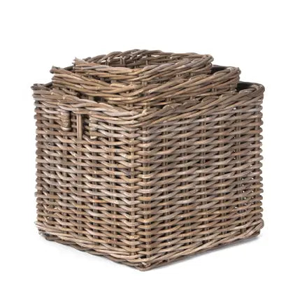 Square Rattan Storage Basket