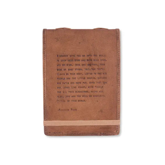 Large Remember When Leather Journal