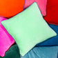 Mint + Aqua SQ Velvet Pillow