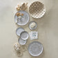 Coastal Stamped Appetizer Plates