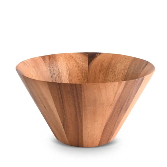 Large Straight Side Wooden Salad Bowl