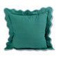 Green + Aqua Darcy Linen Square Pillow