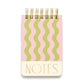 Wavy Stripes Twin Wire Notepad