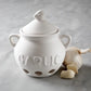 White Ceramic Garlic Keeper