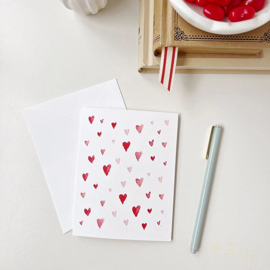 Set of 8 Heart Notecards