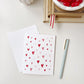 Set of 8 Heart Notecards