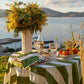 St. Tropez Vert Stripes Tablecloth