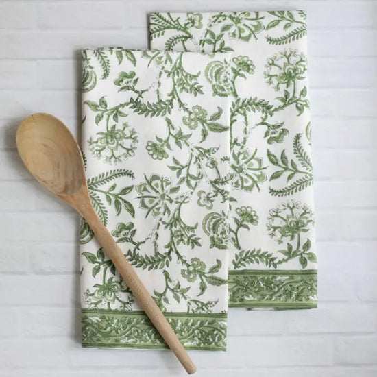 Lilibet Green Kitchen Towel