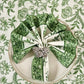 S/4 Lilibet Green Buti Napkins