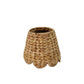 Scalloped Water Hyacinth Woven Lampshade