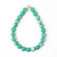 Aqua Iris Large Resin Bead Necklace