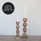 *REGISTRY ITEM: Hand-Carved Natural Mango Wood Taper Holder*