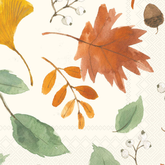 Harvest Leaves Cocktail Napkins