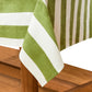 St. Tropez Vert Stripes Tablecloth