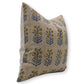 Navy + Mustard Flower Vintage Pillow