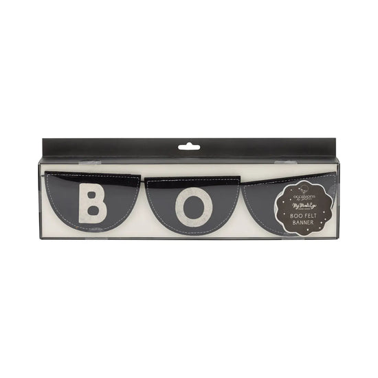 Black Felt Bunting Banner