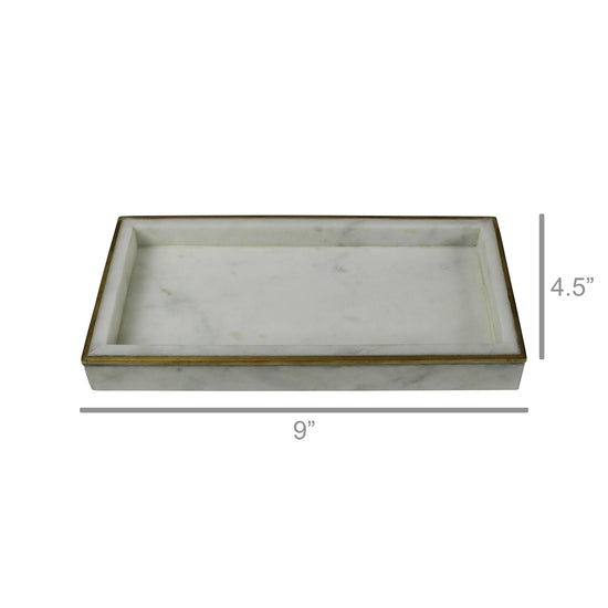 Marble & Brass Loren Tray