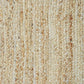 Handmade Sky Blue Scalloped Jute Rug
