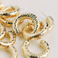 Hammered Gold Vintage Hoops