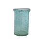 Blue Seeded Glass Vase