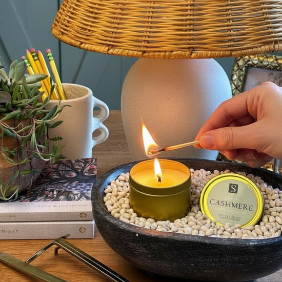 Cashmere Gold Tin Candle